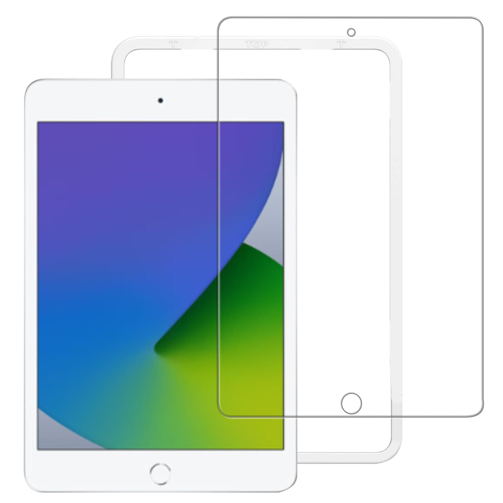 SMPURF STS79A for iPad mini 5 (2019 5th Gen), Glass Film, iPad Mini 5/4, Tempered Glass, Protective Film, Guide Frame Included