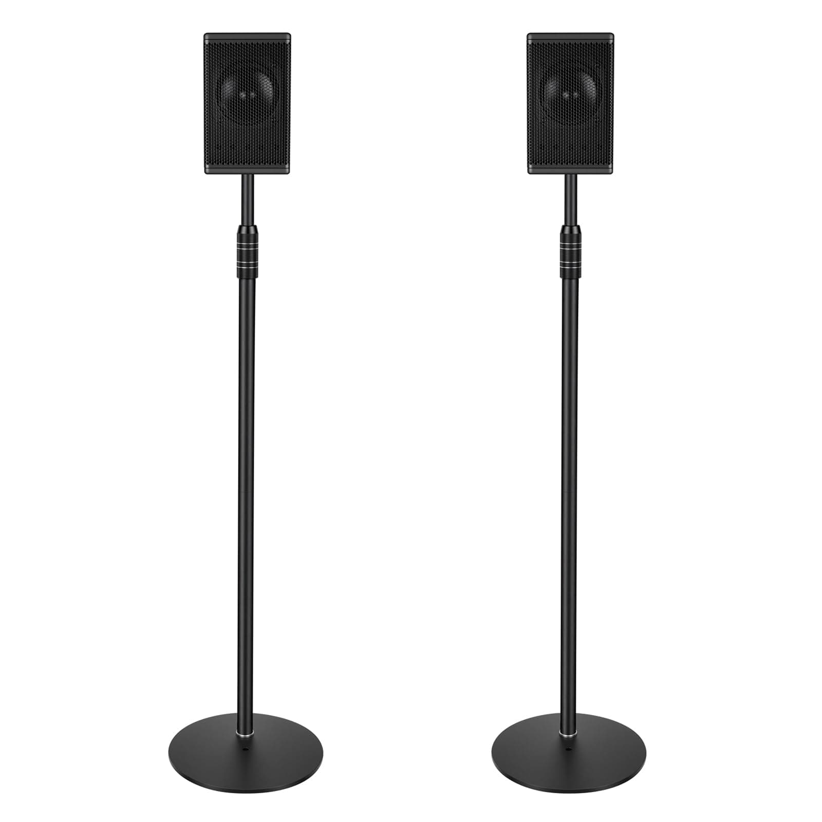 Howonder Lautsprecherständer, Höhenverstellbar 84-122 cm, HD-718,2er Set