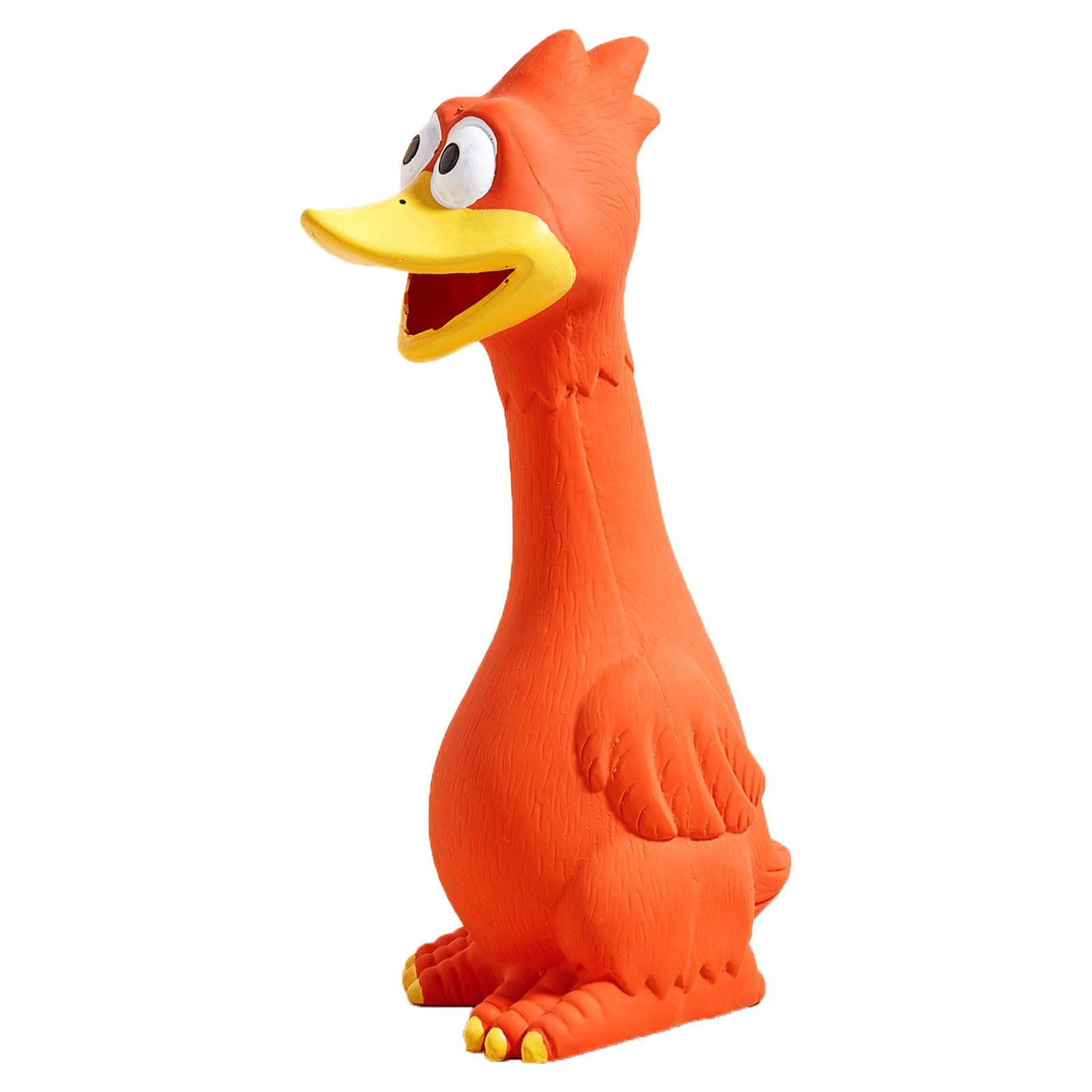 Hoiasem Rubber Chicken Squeaky Dog Toys for Medium or Large Pet Breeds, Play Fetch, Reduce Separation Anxiety