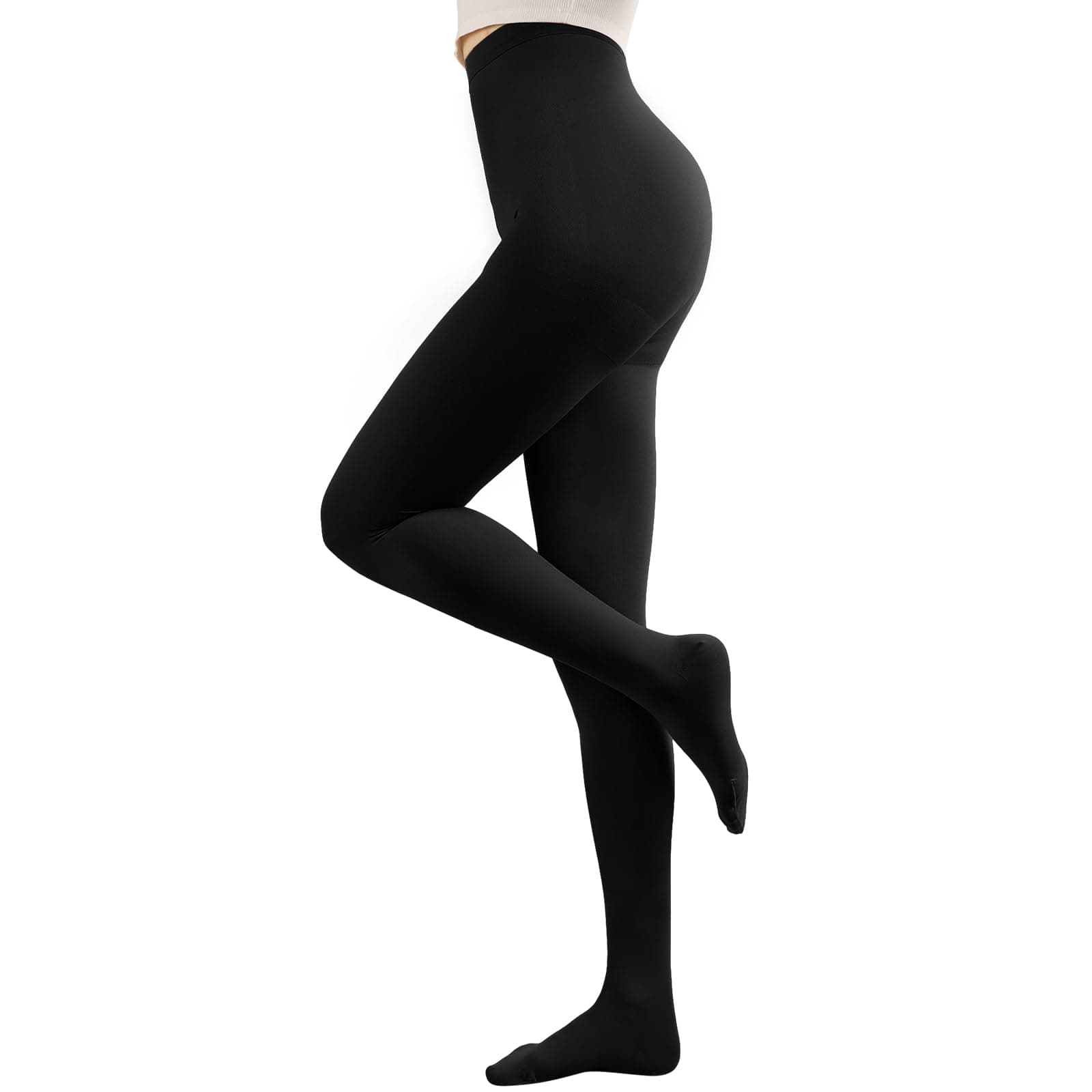 Compression Pantyhose Stockings for Women Men, 20-30 mmHg Medical Graduated Support Opaque Closed Toe Hose Tights