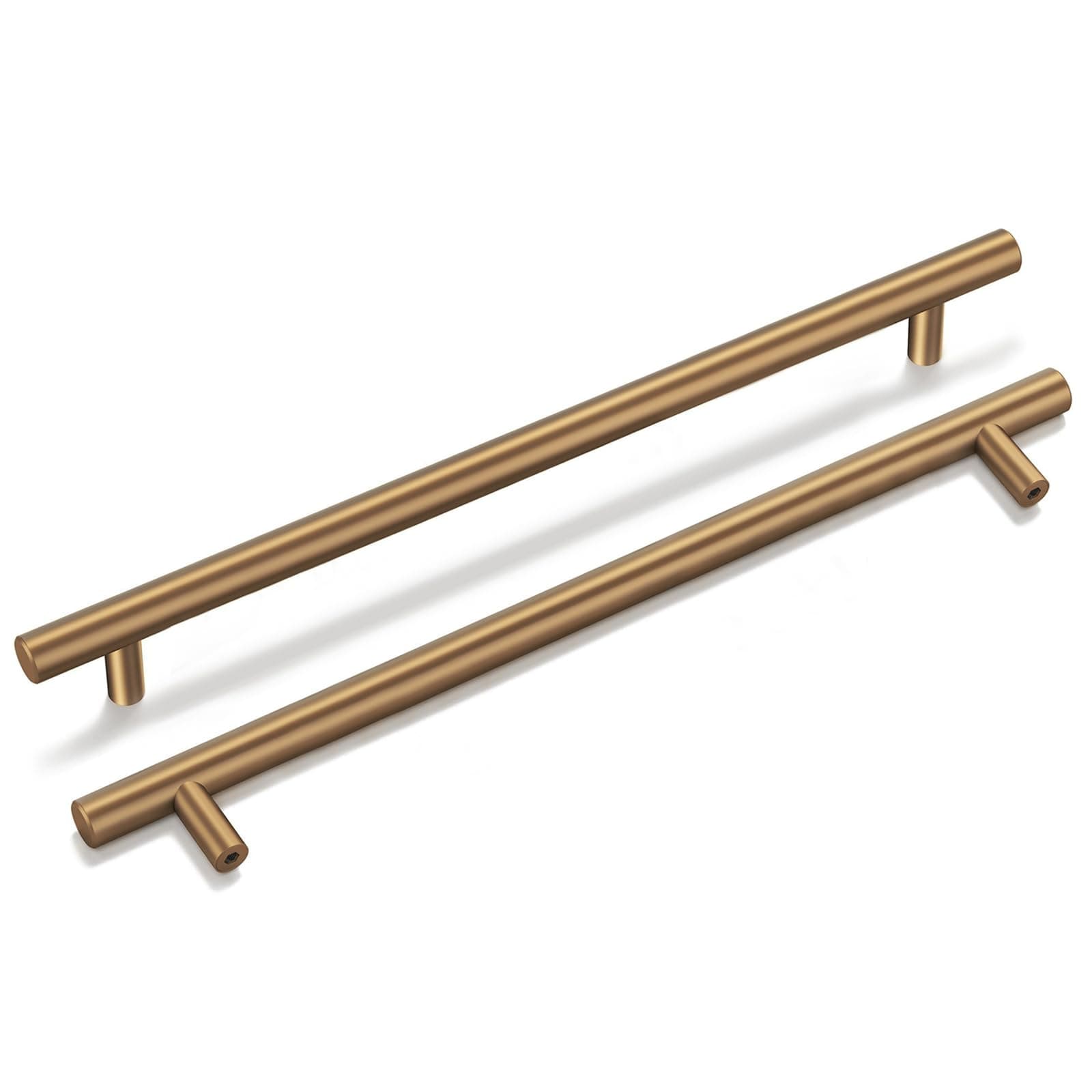 Goldenwarm 5 Pack Champagne Bronze Cabinet Pulls Gold Cabinet Handles 7-1/2 inch(192mm) Champagne Drawer Handles Brushed Bronze Drawer Pulls Kitchen Dresser Door Hardware