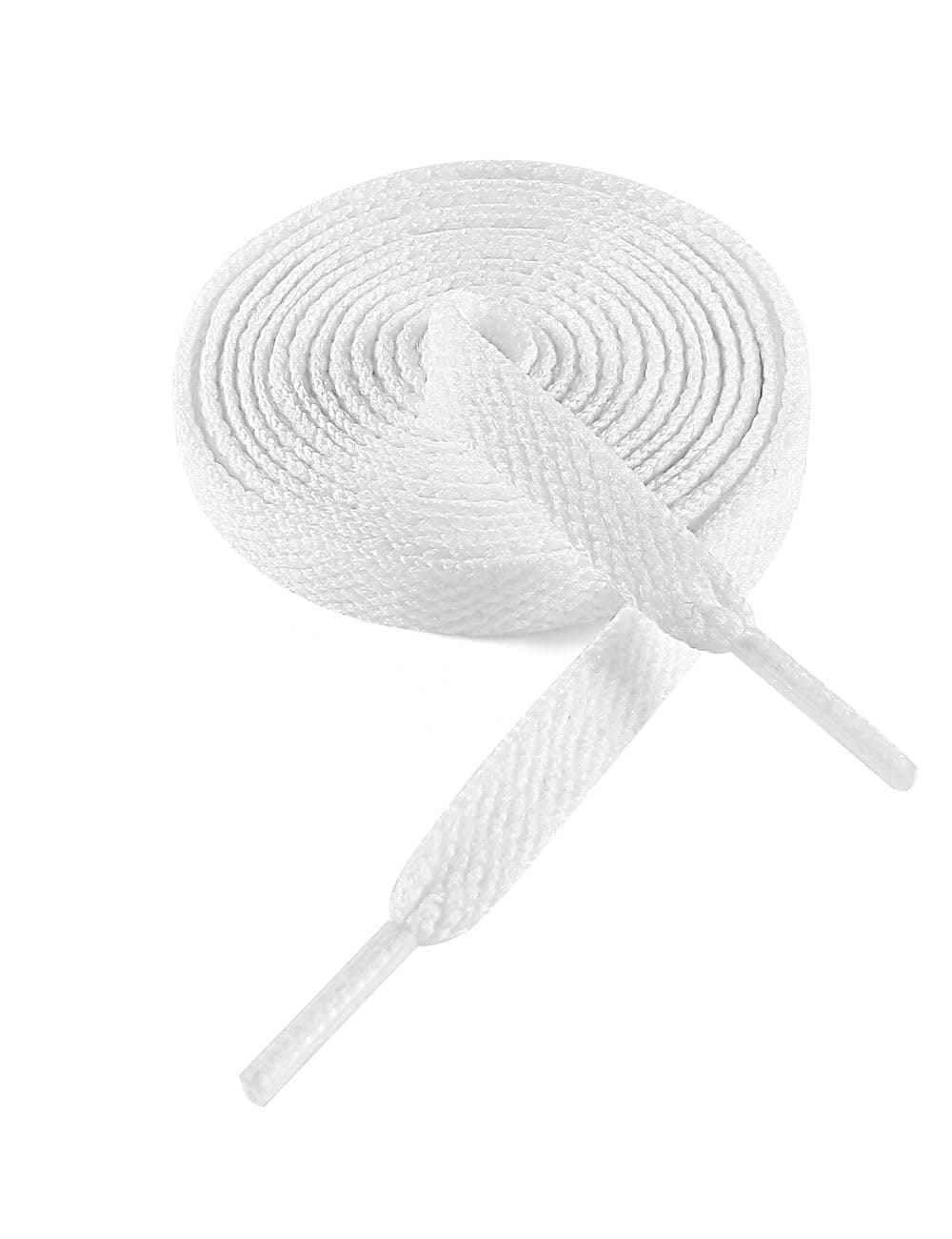 VSUDO Shoe Laces for Sneakers, Shoelaces for Sneakers, Athletic Shoelaces, 01 White, 45" ( 114 CM )
