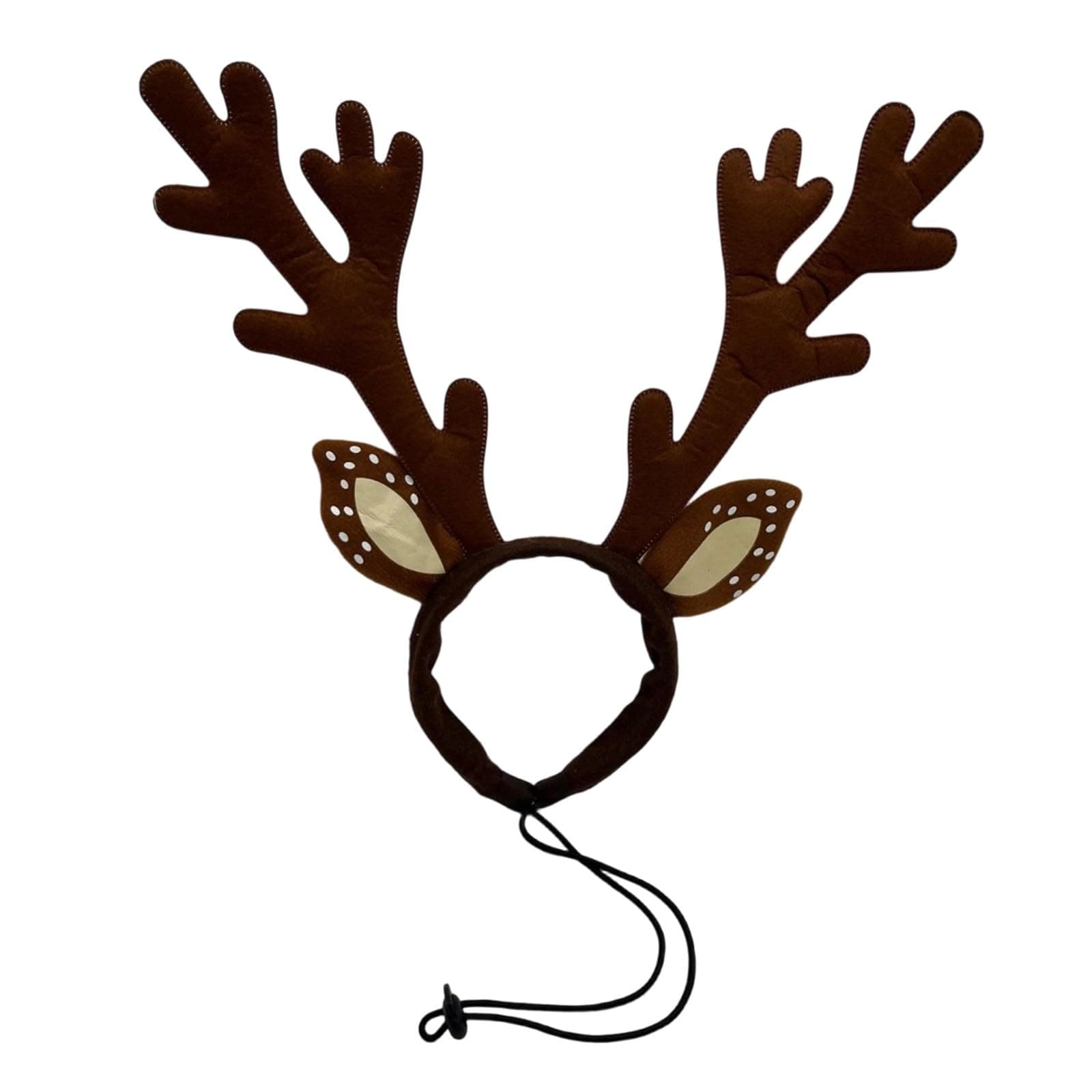 FANSHINUO Regulable Reindeers Headbands for Dog Cats Soft Fabric Christmas Pet Costume Accessory Holiday Photo Props