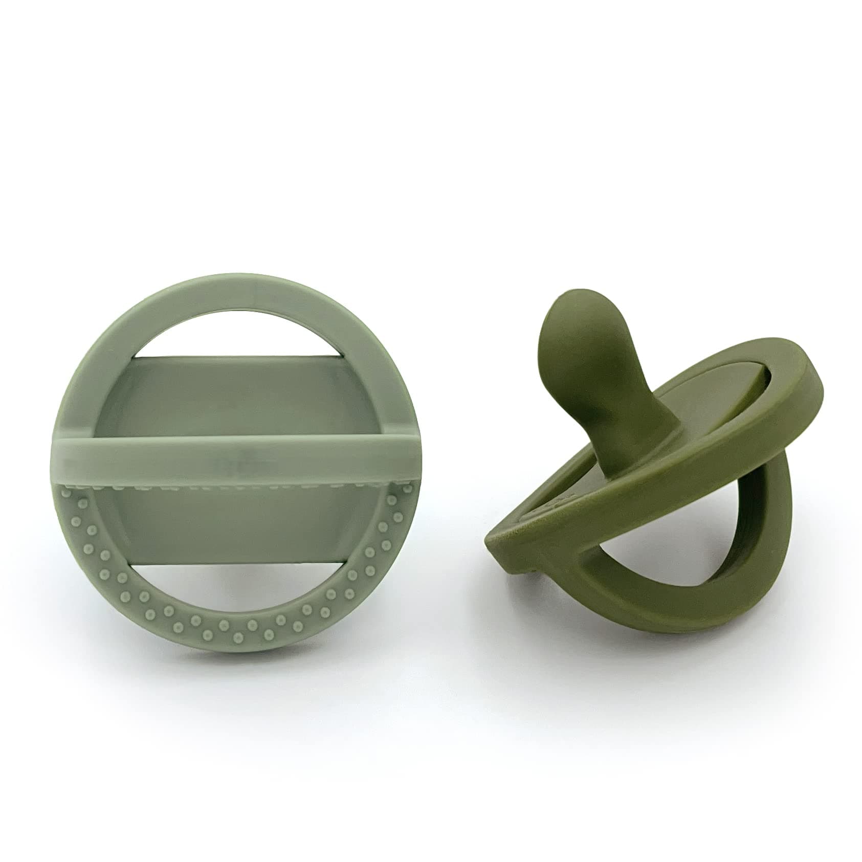 Doodle & Co. London Classic Pacifier for New Born Babies | BPA Free Angled Shape 100% Silicone for Infants with & Without Teeth | Helps Promote Healthy Oral Development | 0+ Months | 2 Pack