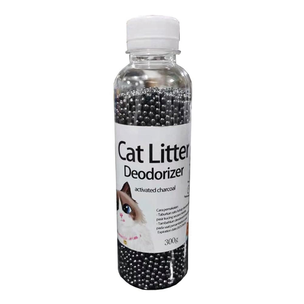 Yahewer 300G Kitten Toilet Cleaning, Cat Litter Deodorant Bead, Artifact Pet Odor Activated Carbon Absorbs, Cat Sand Stink-A