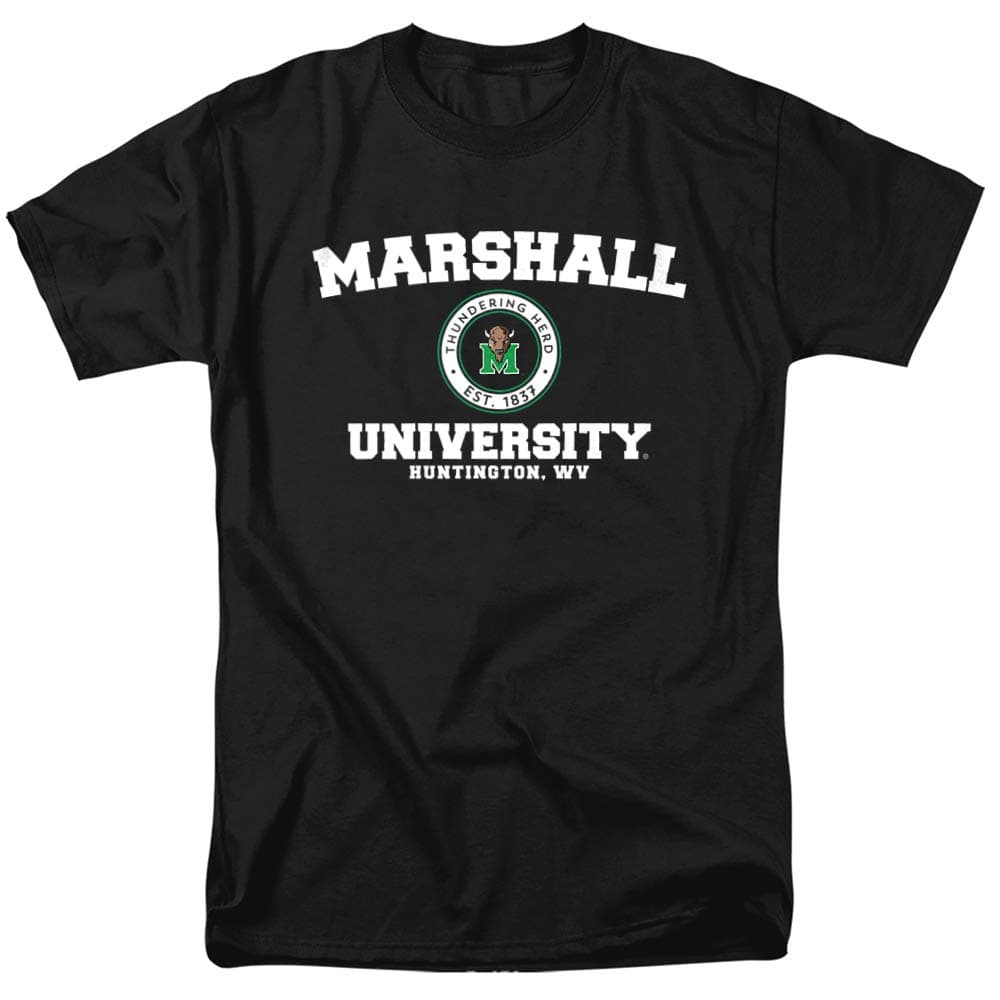 Marshall University Official Circle Logo Unisex Adult T-Shirt, Circle Logo, Small