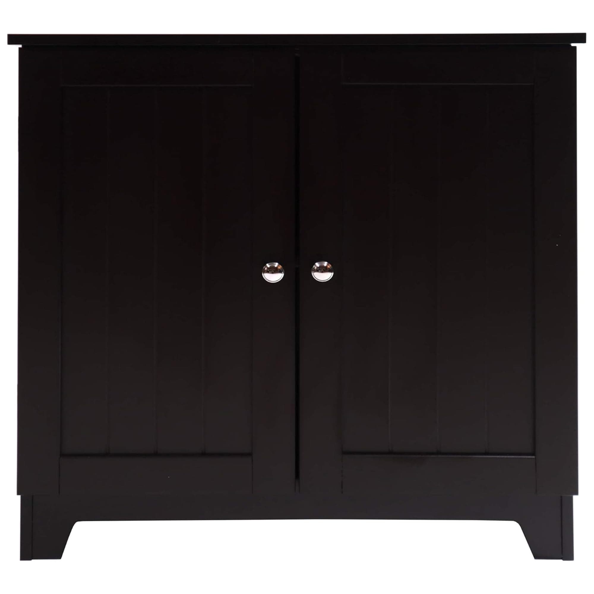 Redmon Since 1883 Contemporary Country Double Door Cabinet, Large, Espresso