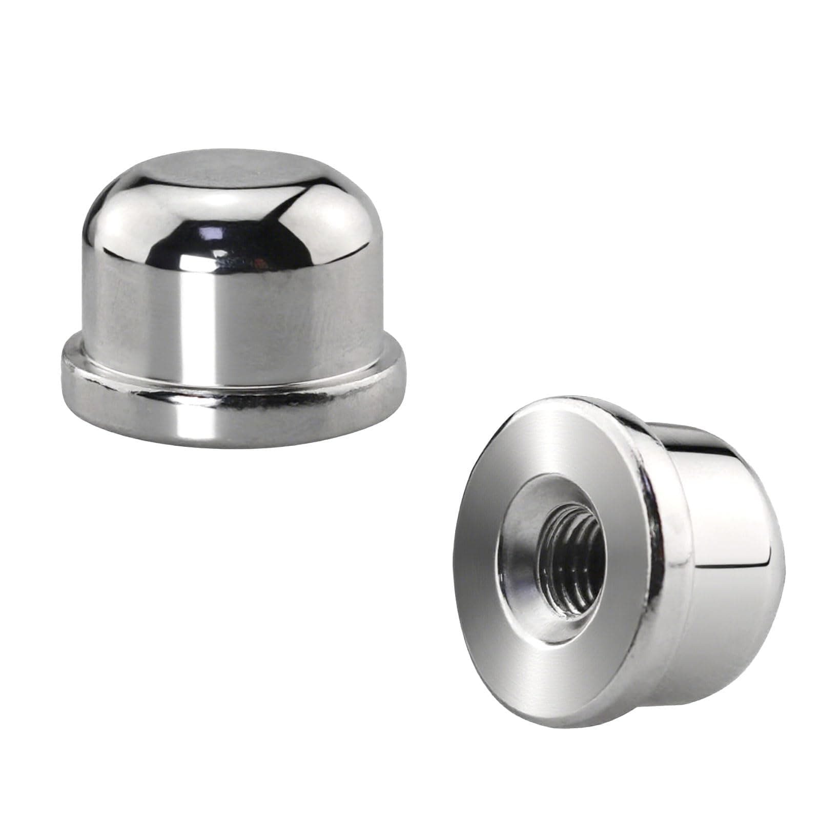 2PCS Finials for Lamps Silver 1/4-27 Lamp Finials Decorative Screw Cap for Lamps Shade Holder, Bracket Harp Top, Replacement Lamp Toppers Screw Cap (1/2 Inch Tall)
