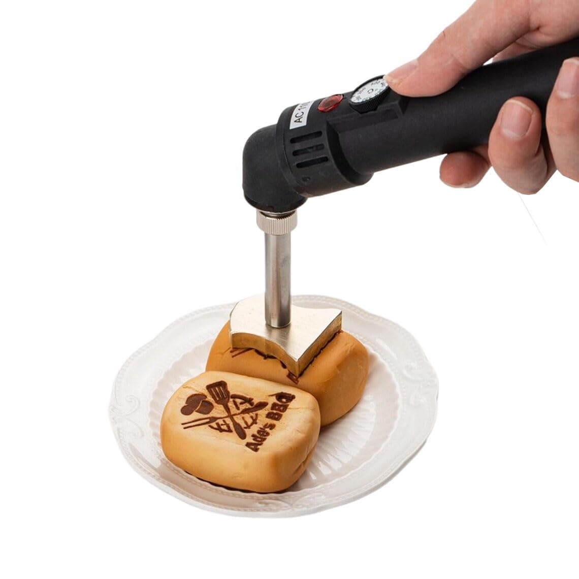 Branding Iron for Cake - Support Custom Logo, Burger Buns Branding Iron Custom, Personalize Hot Stamping, Burger Food Marking Tool Stamp