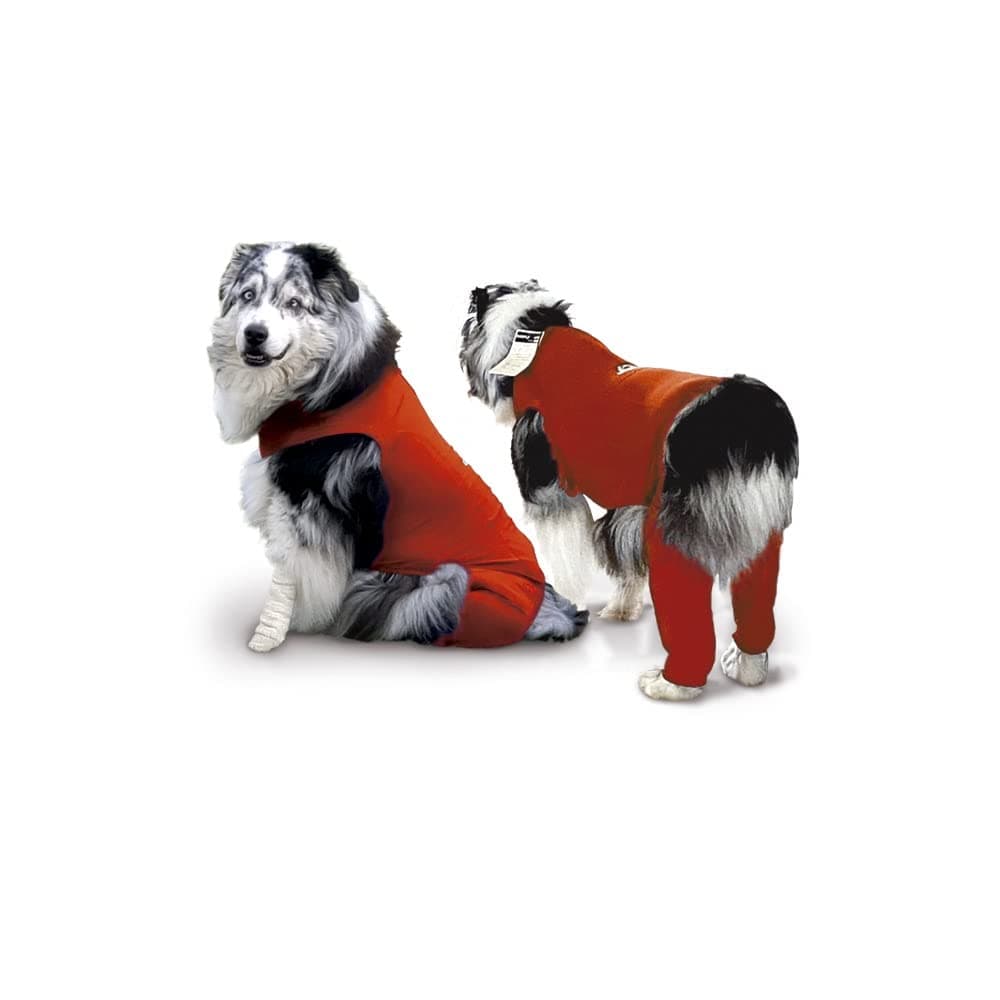Surgi~Snuggly Dog Recovery Suit with Leg Sleeve for Back Legs - S, Easier Than Pants Or Suspenders for Your Dogs After Surgery Care - Small