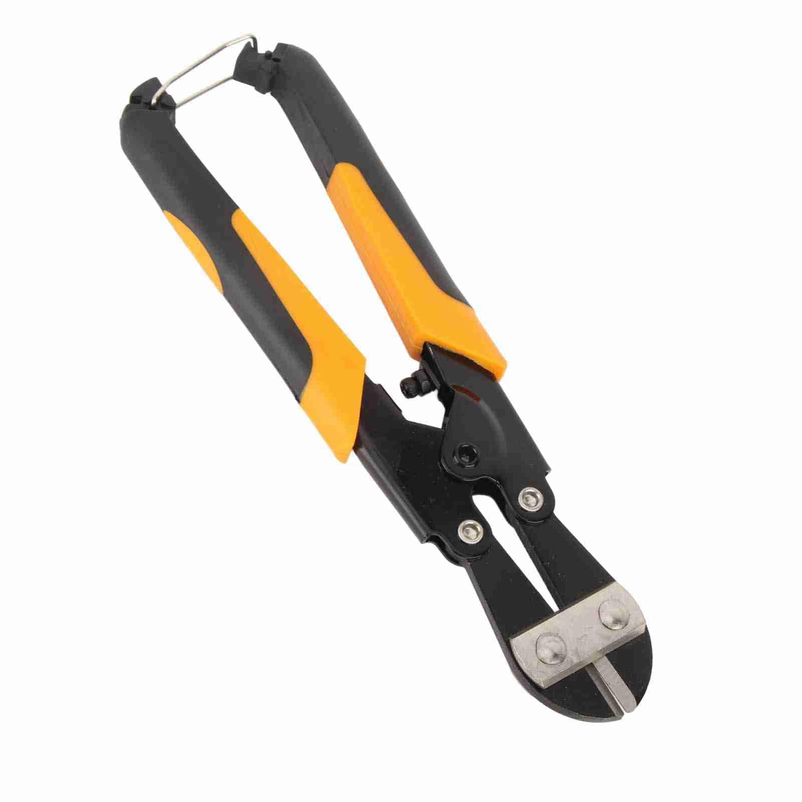 CRV Steel MiNi Bolt Cutters: 8inch Heavy Duty Wire Cable Cutter Pliers Shear Cutting Tool, NonSlip Handle for Reduced Fatigue, Suitable for Various Applications
