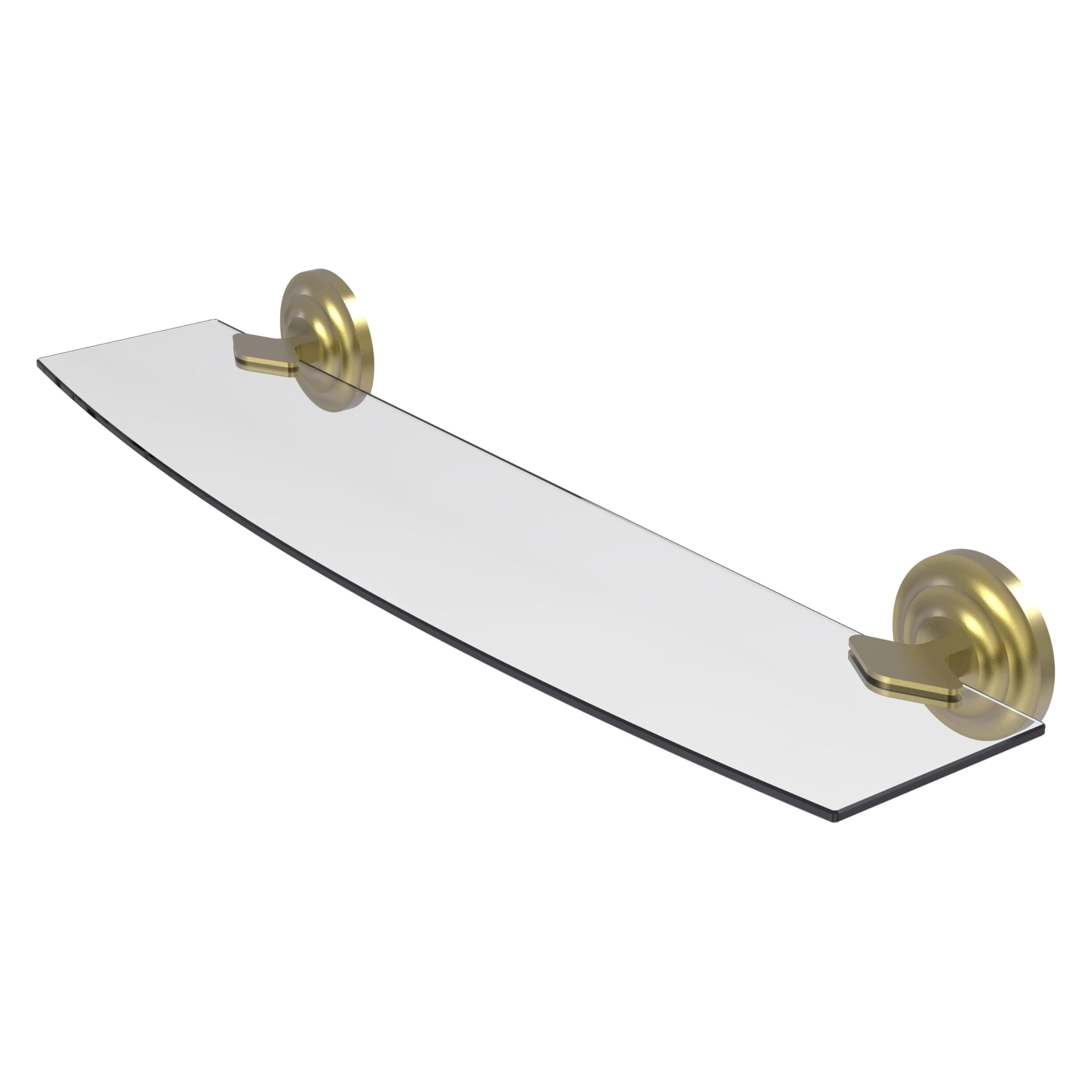 Allied Brass QN-33/24-PC 24-Inch Beveled Glass Shelf Venetian Bronze