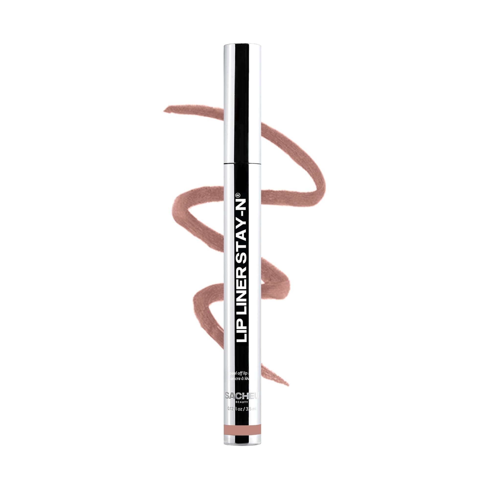 Sacheu Lip Liner STAY-N Peel Off Lip Stain, Longwear, Low Key