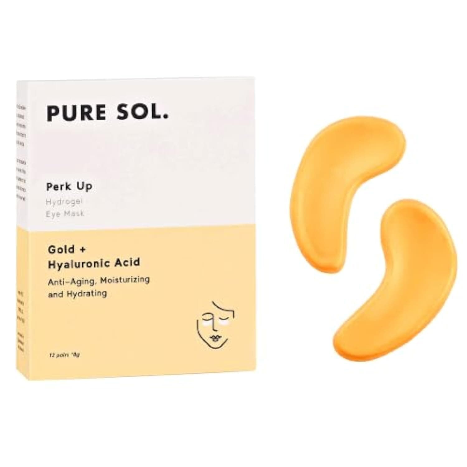 PURE SOL. Eye Mask 12 Pairs of Lightweight Masks