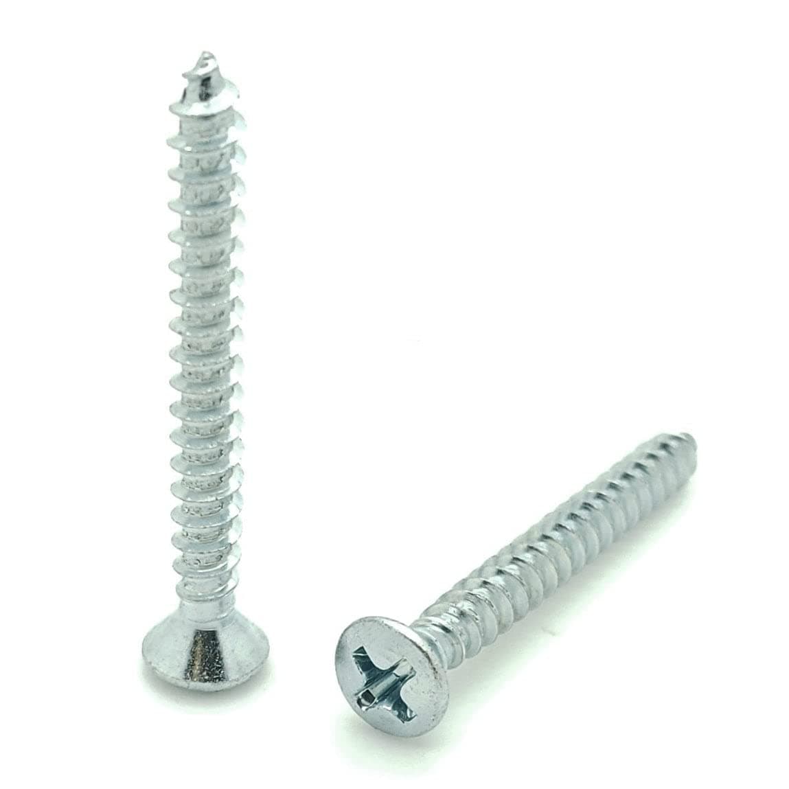 BCP Fasteners BCP263 100 Qty #8 x 1-1/2" Zinc Coated Oval Phillips Head Wood Screws (BCP263)