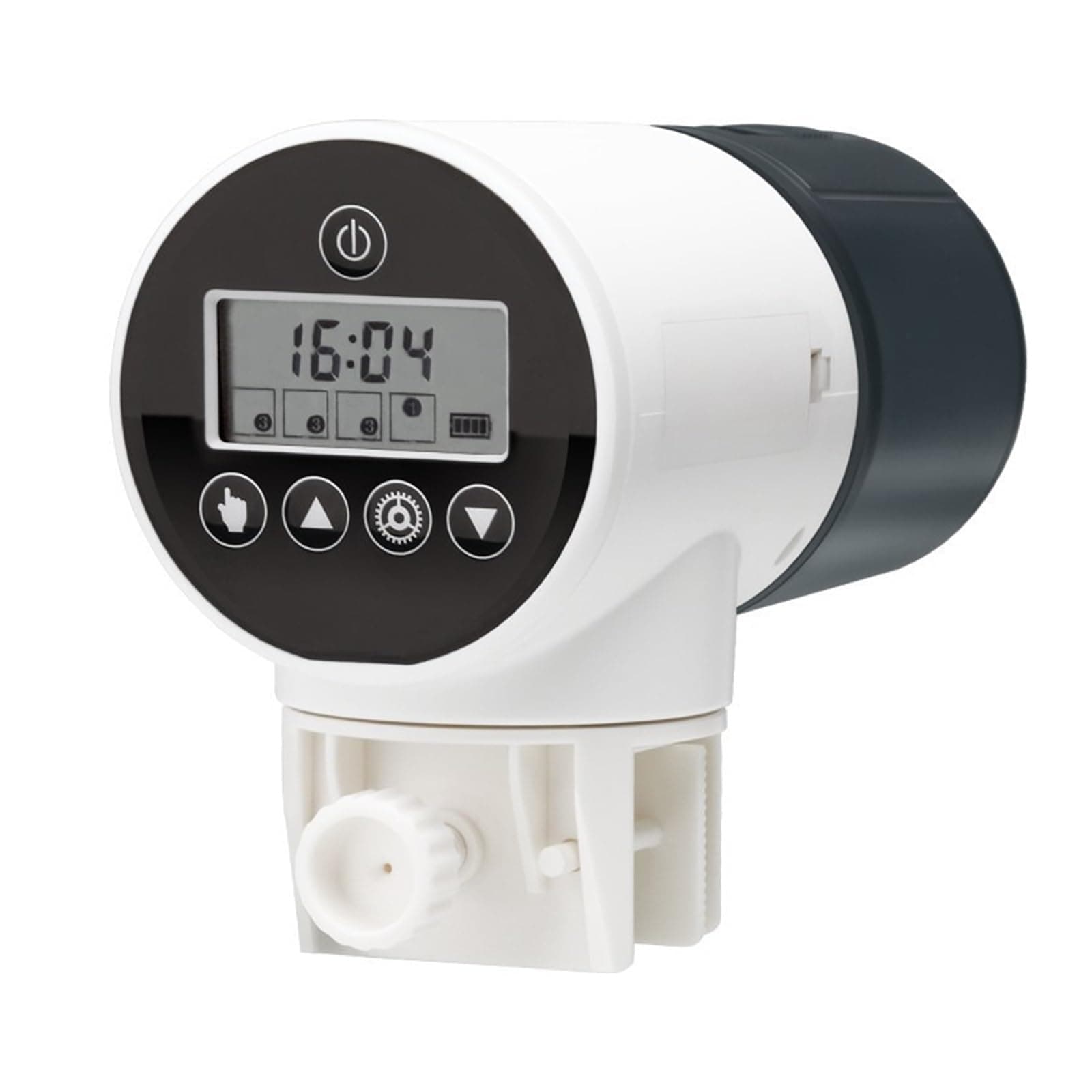 Automatic Aquarium Feeder Intellint Timing Feeder Fish Tank Gold Fish Feeder Lar Capacity Smart LCD Display Dispenser,Long-Lasting Performance(730)