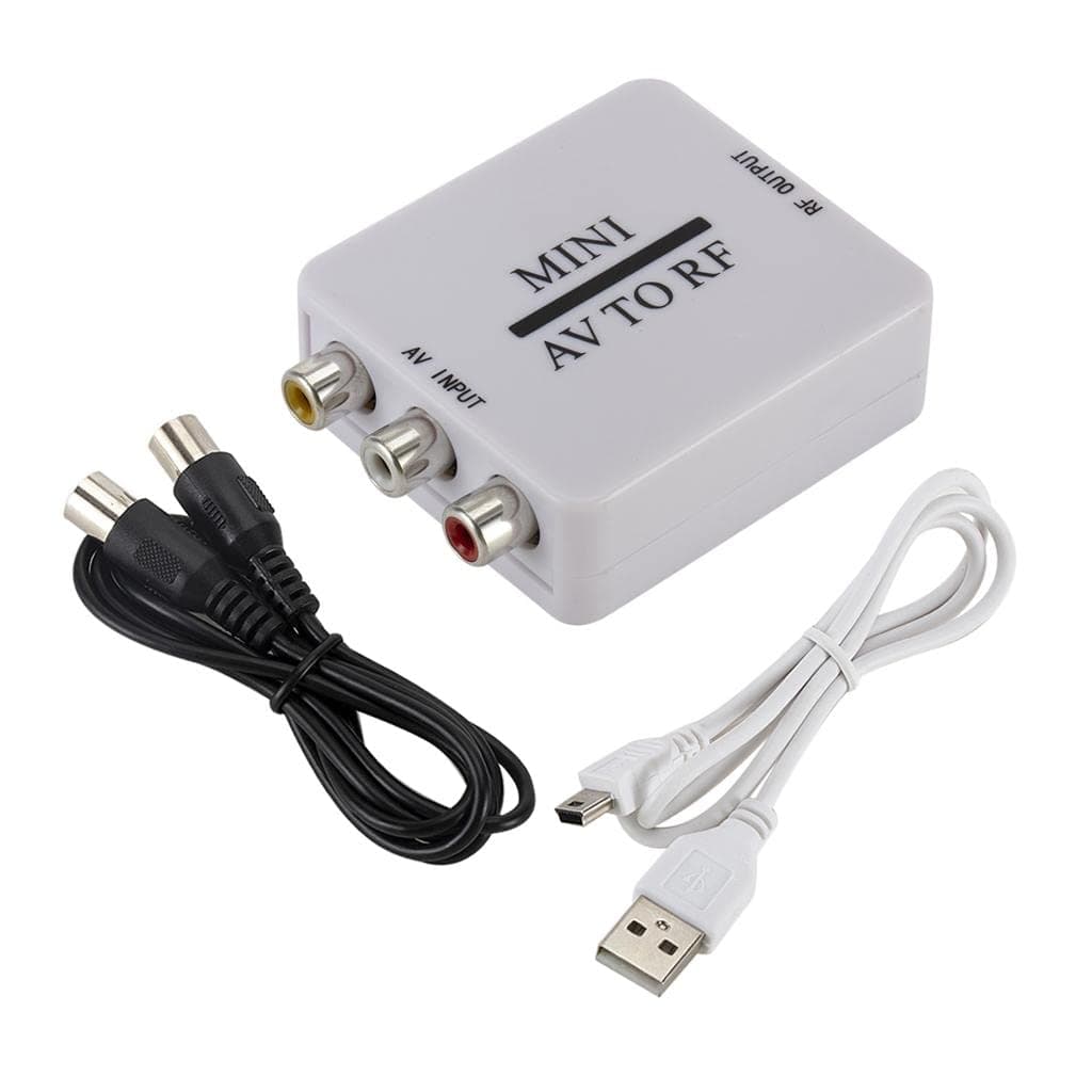 BaotyJie Mini RF to Composite RCA Video Demodulator White - NTSC CATV Tuner