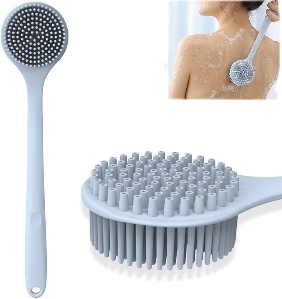 gabani fashion Soft Silicone Body Shower bathing Scrubber, Reusable Body cleaning Brush for Men, Women (Multi Color)