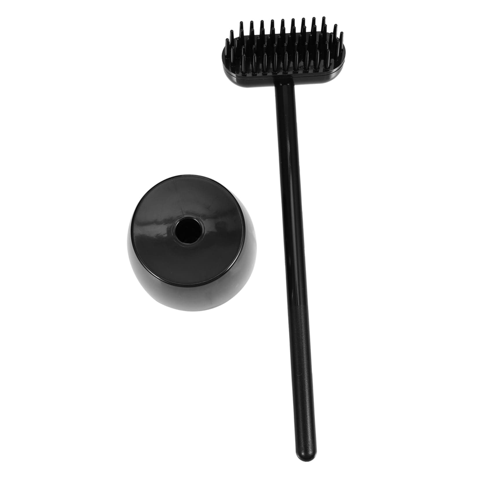 Parliky 1set Handle Pet Grooming Brush Ergonomic Massaging Tool for Cats Dogs Convenient Storage Base for Hair Improves Circulation