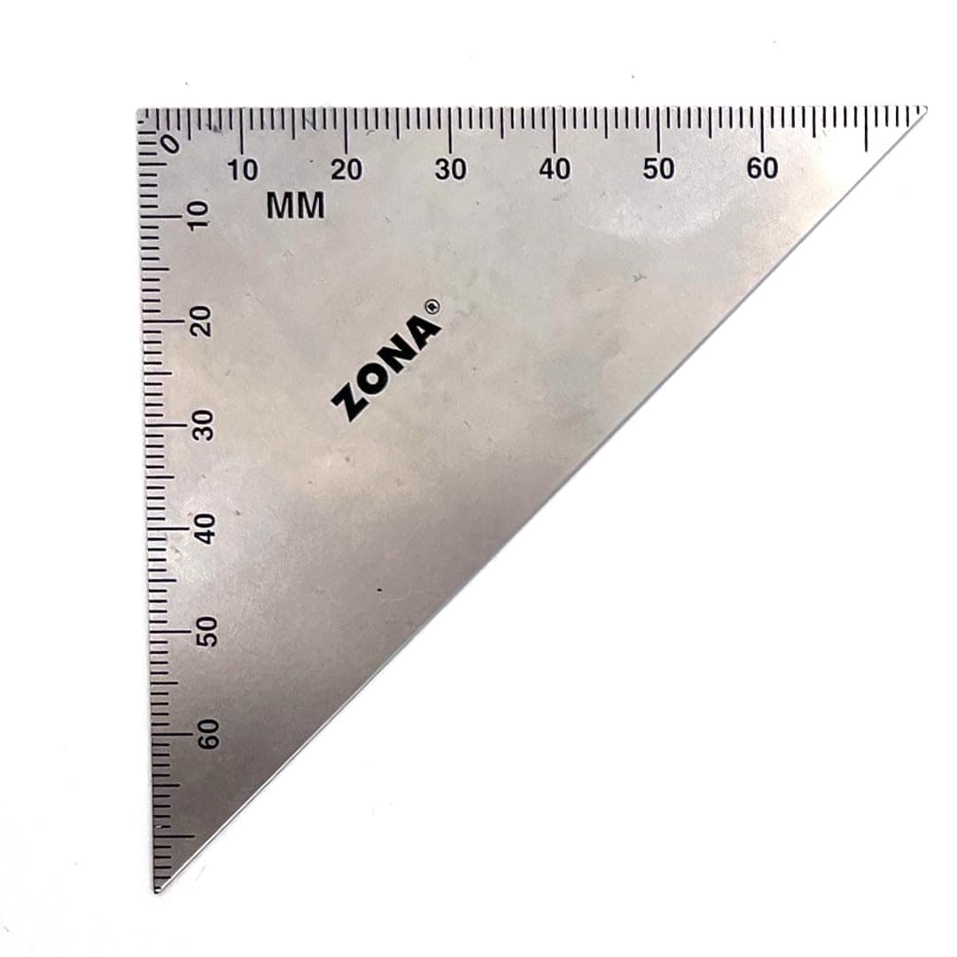 Olson - 37-433 Triangle, Stainless Steel, 7 Inch Ruler