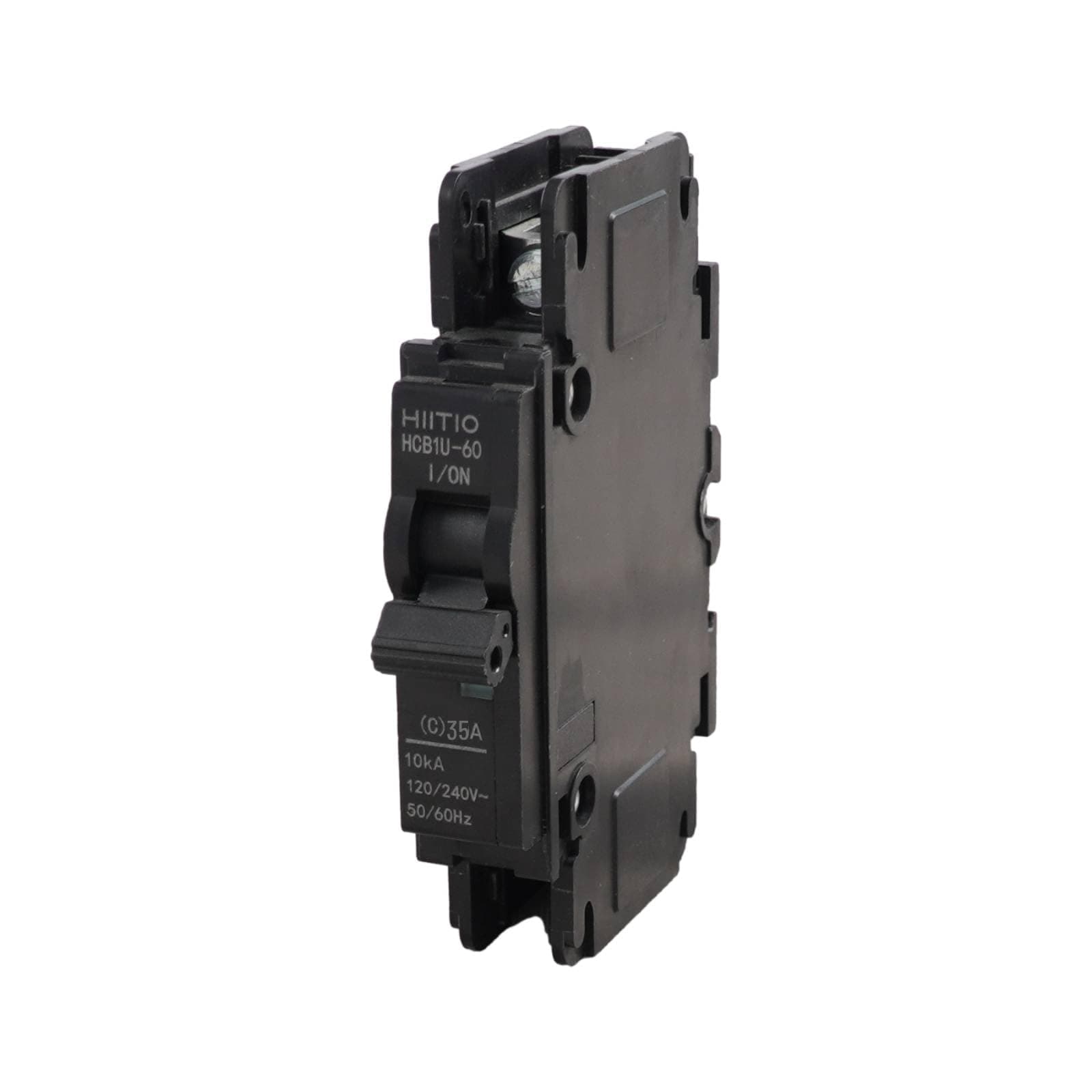 HIITIO AC Miniature Circuit Breaker,35 Amp 120V/240V 1-Pole DIN Rail Mount (35mm),QOU Circuit Breaker UL 489 Listed HCB1U-60 MCB