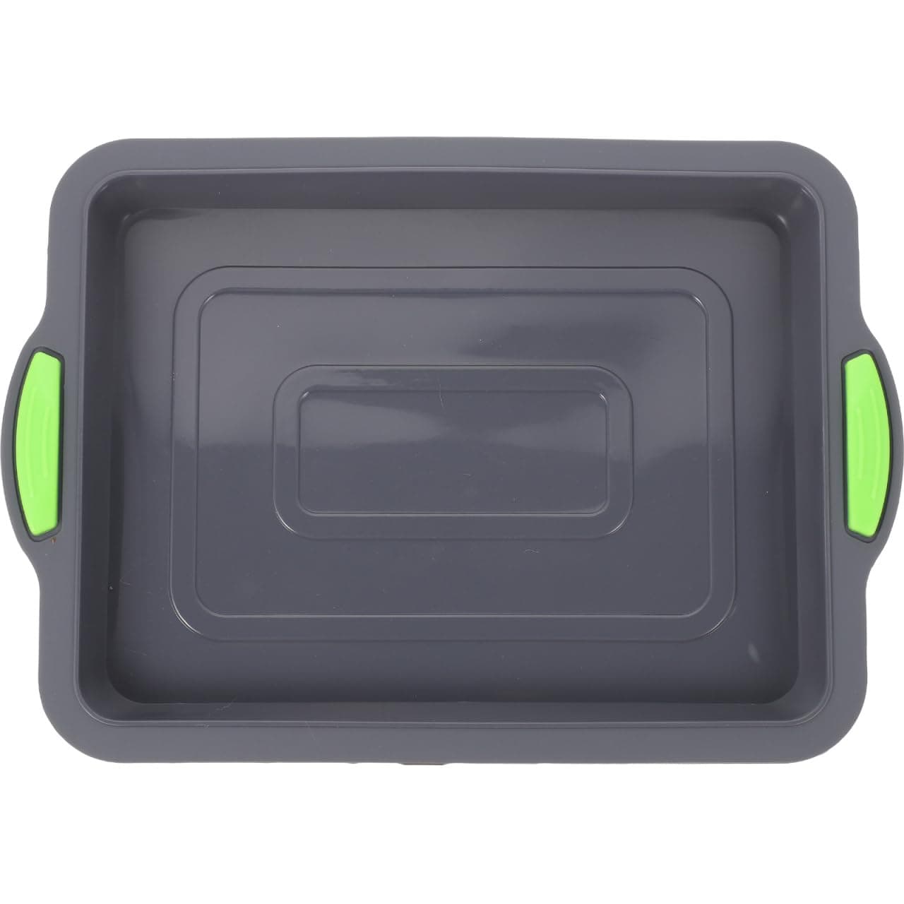 CRILSTYLEO Silicone Cake Pan Bakery Baking Pan Cake Pan with Lid 9x13 Reusable Cake Pan Lasagna Pans Oven Bread Pan Washable Cake Pan Baking Pan Cookie Molds Gelatin Grey