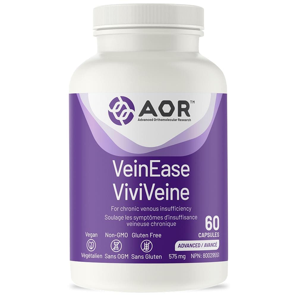 AOR VeinEase Vegan Capsules, Diosmin & Hesperidin, 60 Caps, 30 Day Supply