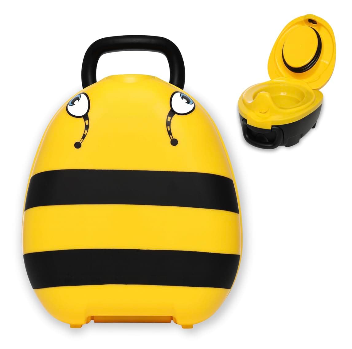 My Carry Potty - Bumble Bee Travel Potty, Award-Winning Portable Toddler Toilet Seat for Kids to Take Everywhere