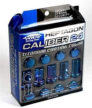 Project Kics WHPC01 Blue Lug Nut (Titanium Caliber), 1 Pack
