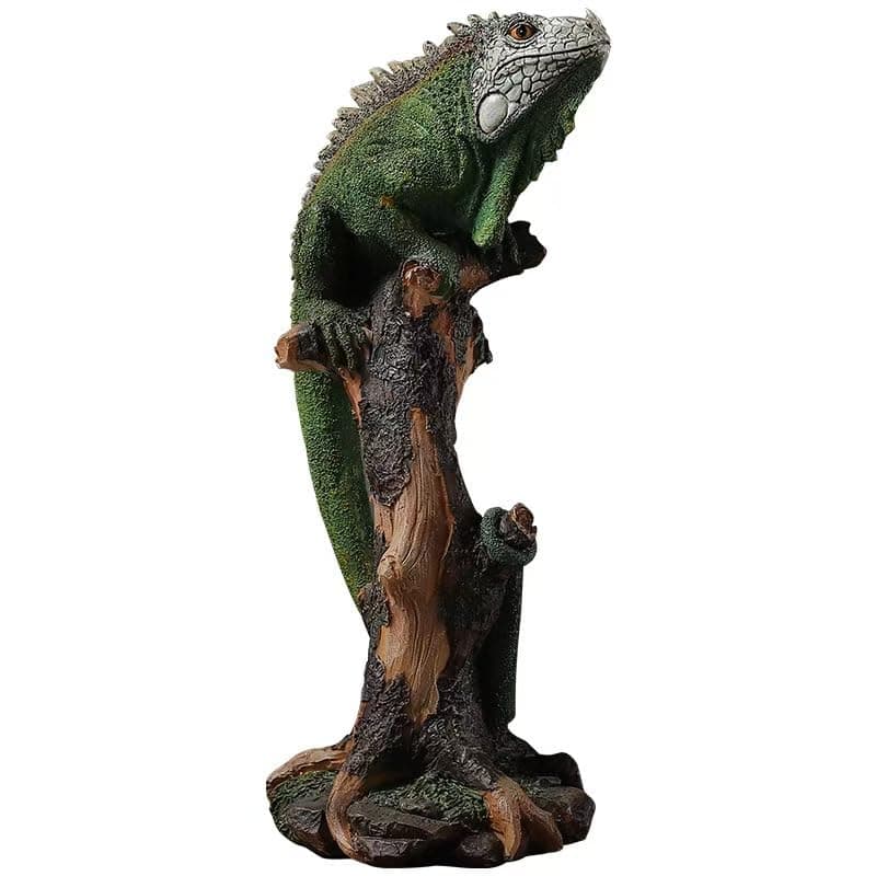 European Style Creative Lizard Ornament，Realistic Reptile Statue, Garden Home Decor