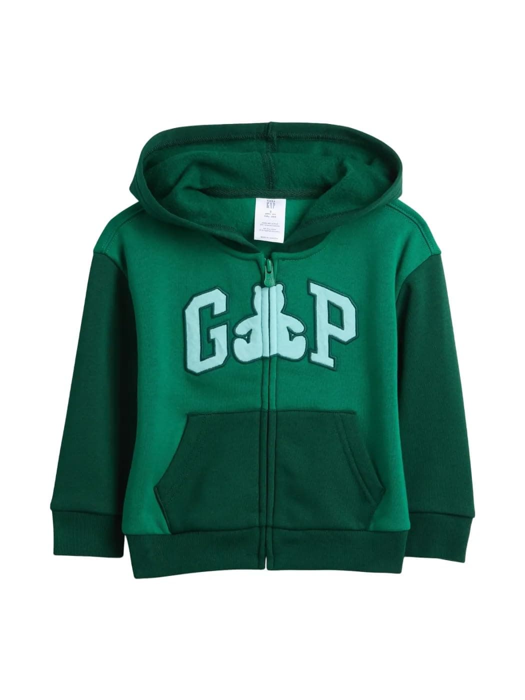 GAP Baby Boys Novelty Logo Pullover Sweatshirt Holiday Green 18-24M