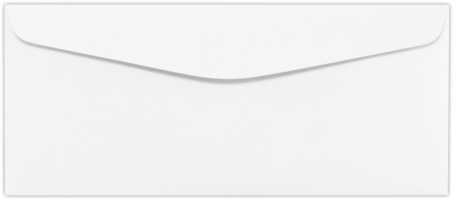 LUXPaper #10 Premium Wove Business Envelopes | Commercial Flap | 4 1/8" x 9 1/2" | Ultimate White | 24lb. Text | 50 Qty