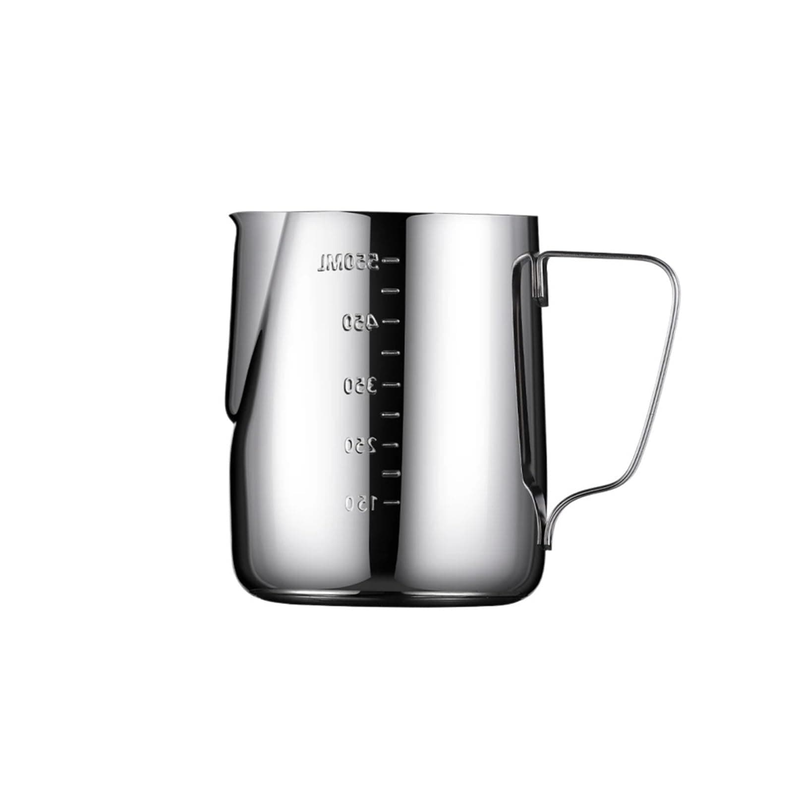 Stainless Steel Milk Frother Jug with Scale Coffee Milk Frothing for Kitchen Coffee Accessories for Coffee(550ML)