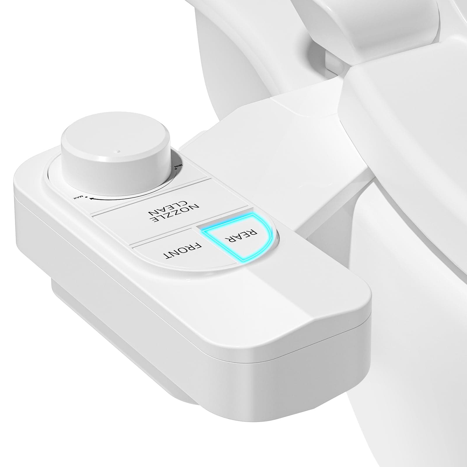 SAMODRA Non-Electric Bidet Attachment for Toilet – Self-Cleaning Dual Nozzle (Frontal & Rear Wash), Adjustable Water Pressure, Fits Most Toilets, Easy Installation (Classic White)