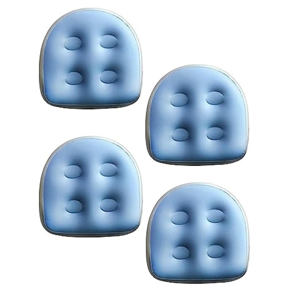 pizarra 4 Piece Spa and Booster, Pool Bathtub Seat Inflatable Cushion, PVC Spa Waterproof Back Pad,Soft Spa Cushion Massage Mat