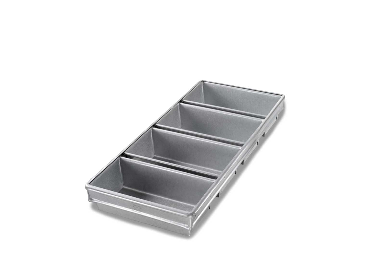 Chicago Metallic Bread Pan Set, 4-pan, 9-23/32" x 21-7/8" x 2-3/4" Overall