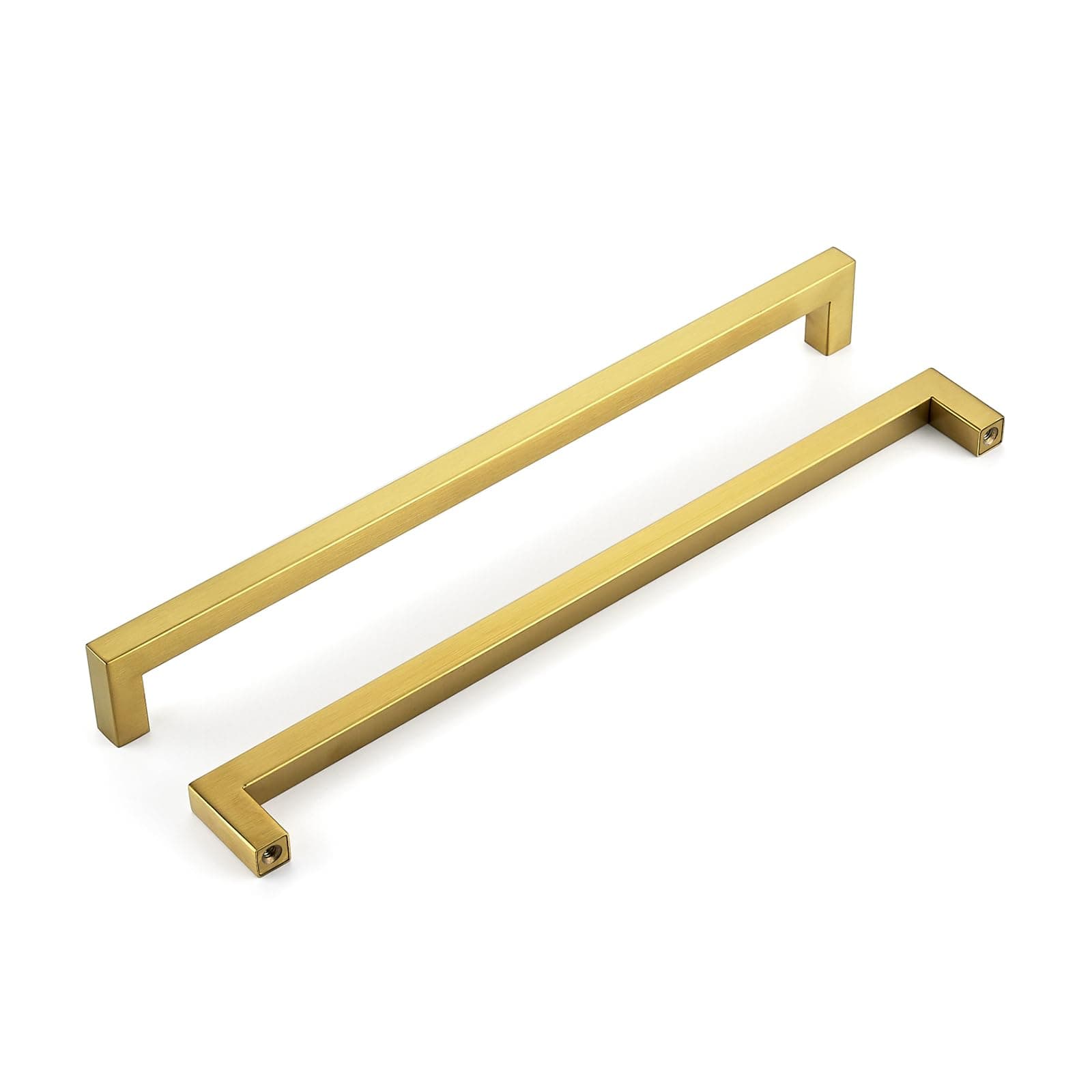 HOME EDIT Gold Square Drawer Handles & Pulls 11-5/16 Inch,5 Pack