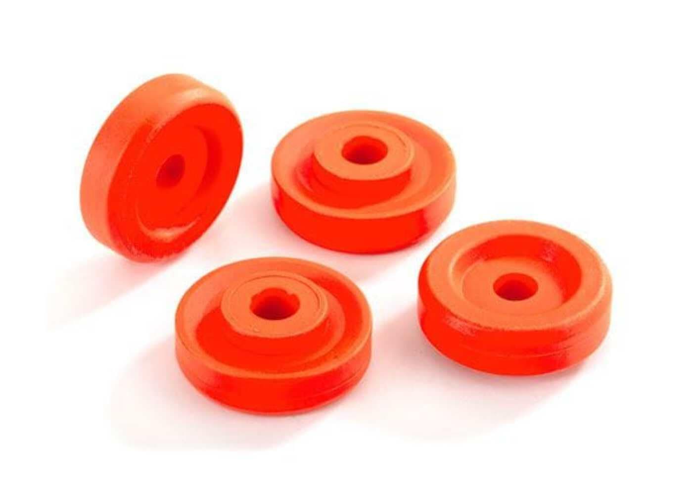 Traxxas Wheel washers, Orange (4)