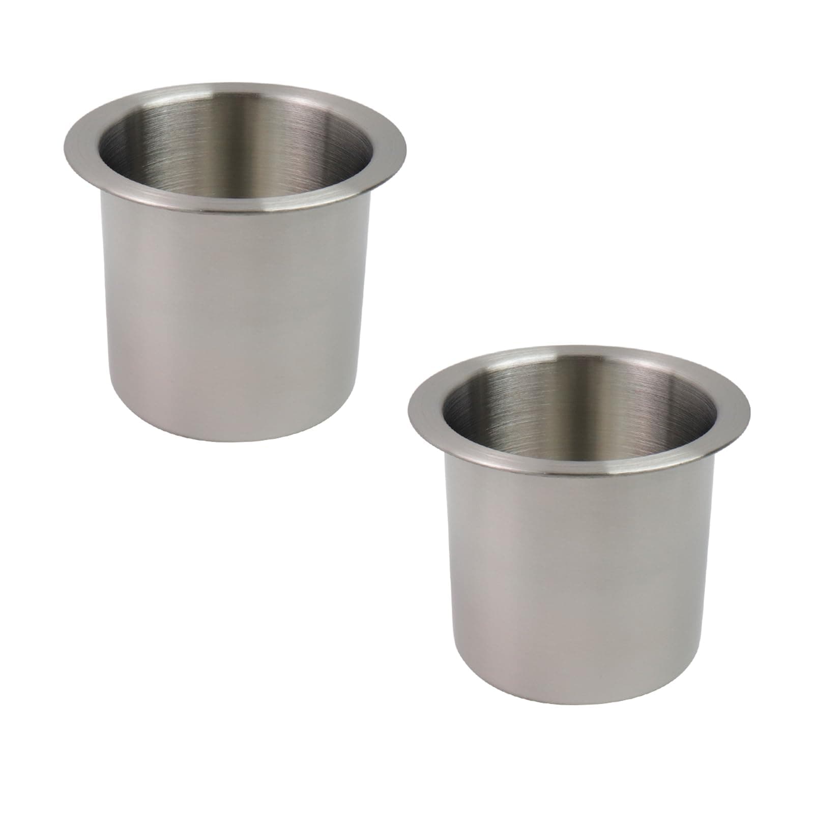 Dnyta 2Pcs Stainless Steel Cup Holder Insert, Metal Sofa Cups Holders