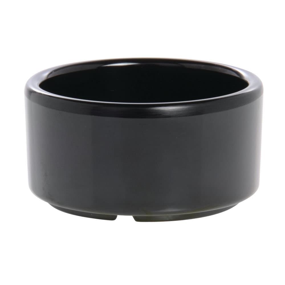 Carlisle FoodService Products Plastic Ramekins, Sauce Bowl for Catering, Kitchen, Restaurant, 3 Ounces, Black