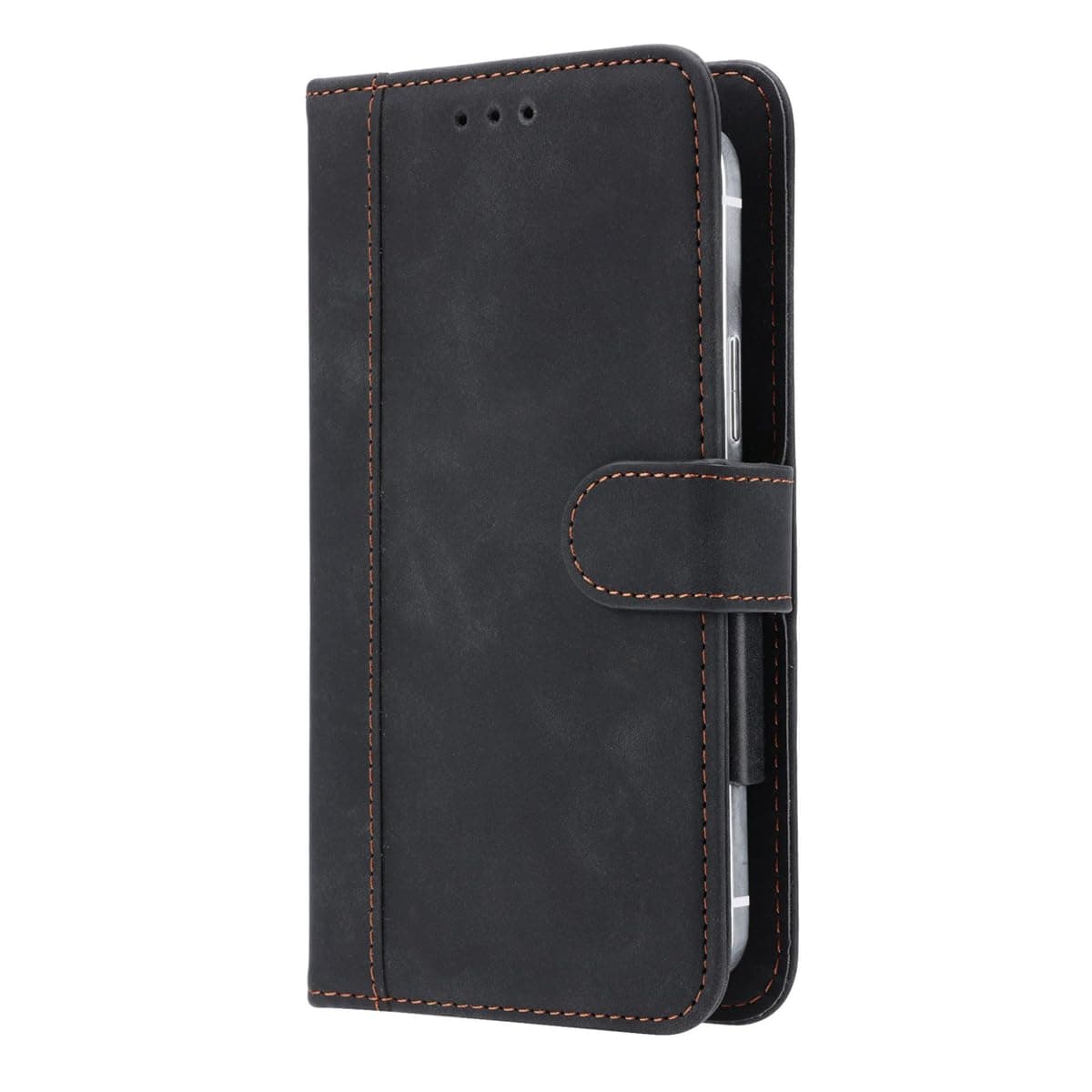BMPNLSZ Leather Shell for Fadnou I25 Ultra Protective Cover, Holster Stand Case, Wallet Phone case with[Cash and Card Slots],Magnetic Cover for (6,9") - Black-XHDFG
