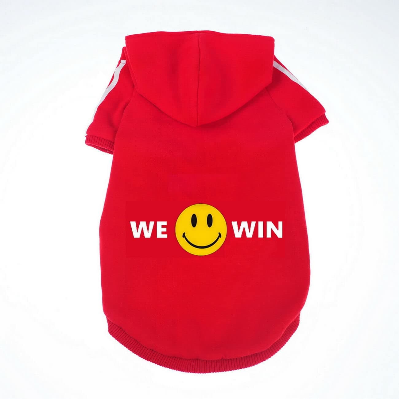 Cute Dog Hoodie Sweater Pullover Tracksuit Jacket Winter Cold Weather Coat Clothes Clothing 2-Legs Red for Cat Puppy Small Medium Big All Type Dogs (Large)