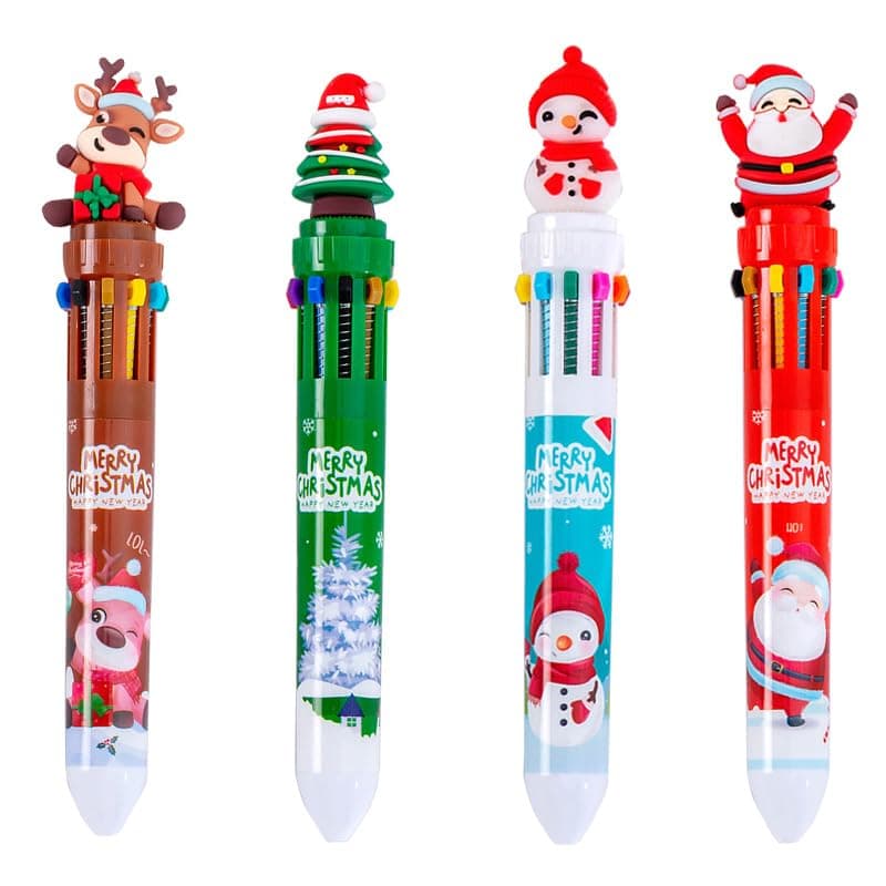 Multicolor Pen 0.7mm,10-in-1 Retractable Multicolour Astronaut Pens Astronaut Pens, 4 Count