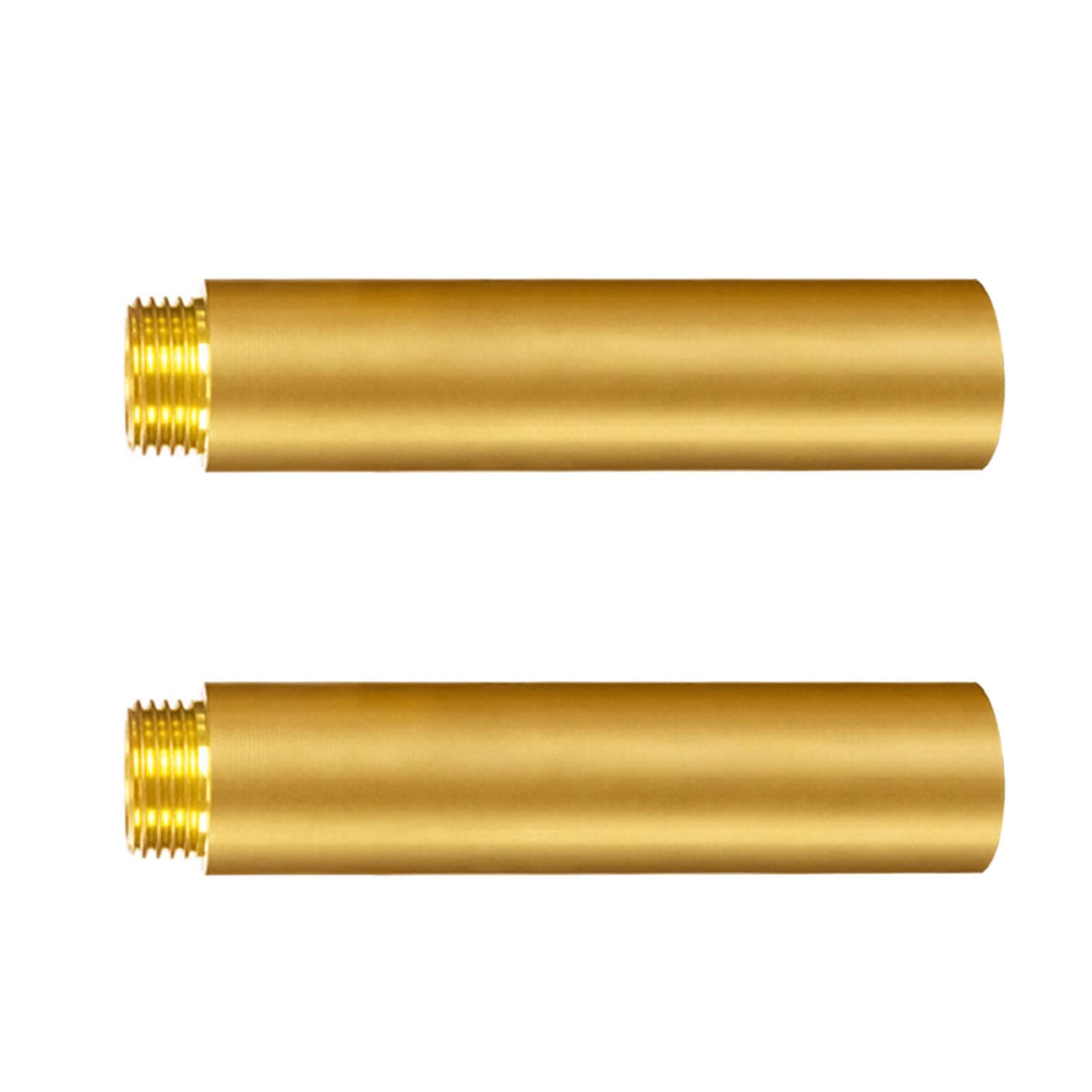 2pcs Brass 1 / 2inch Plumbing Extension Rustproof Fitting Pipe Connector Pressure for Easy Installation in Any D Horizontal Vertical Installation
