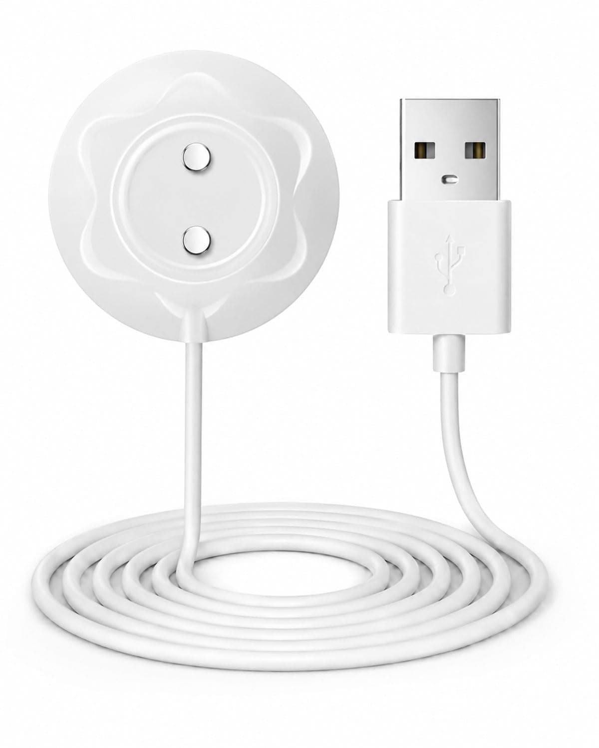 Rose Charger - Magnetic Charger Replacement - Fast Charging USB Cable Standing Dock Station for Rose Only (White, 1PACK)