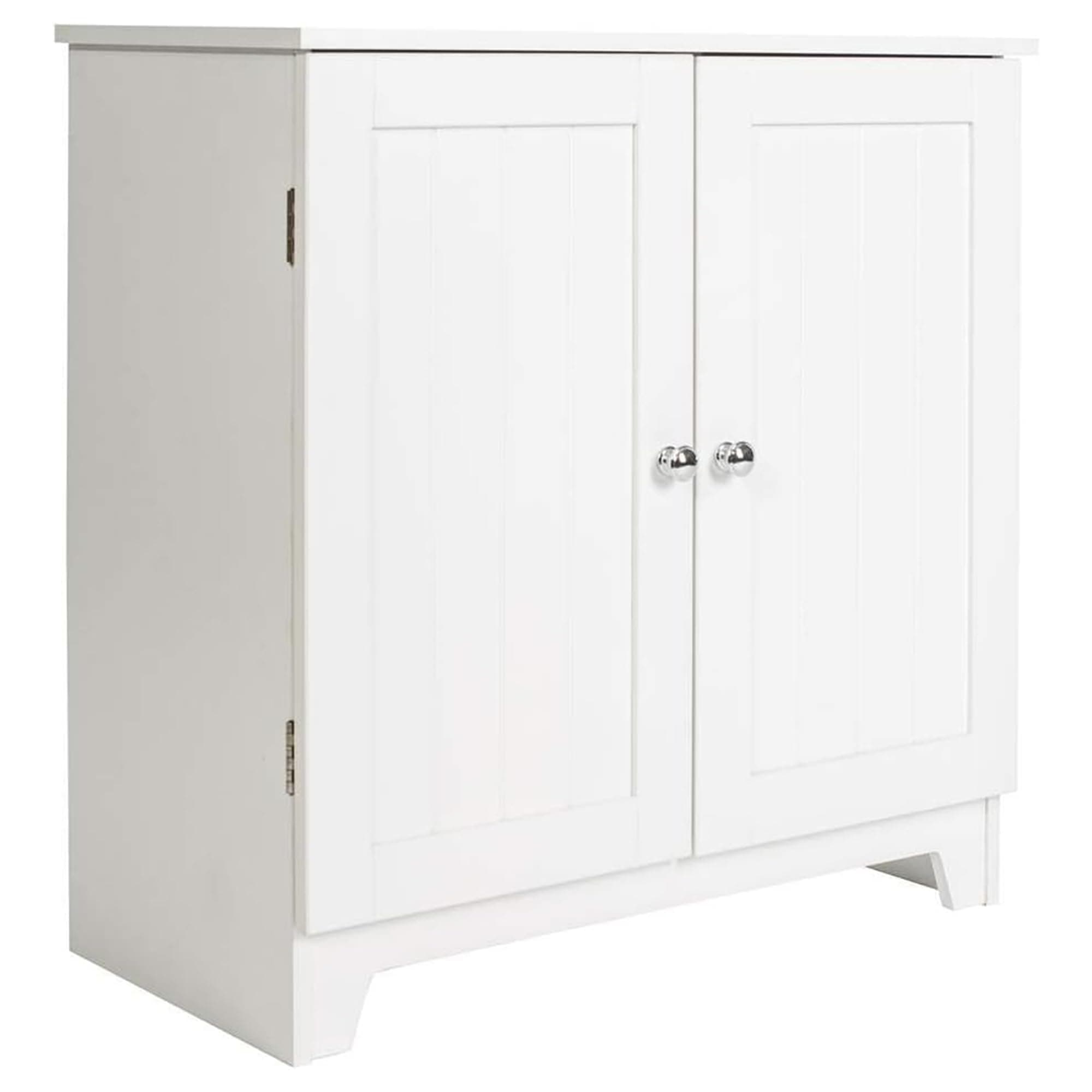 Redmon Double Door Floor Cabinet, Full, White