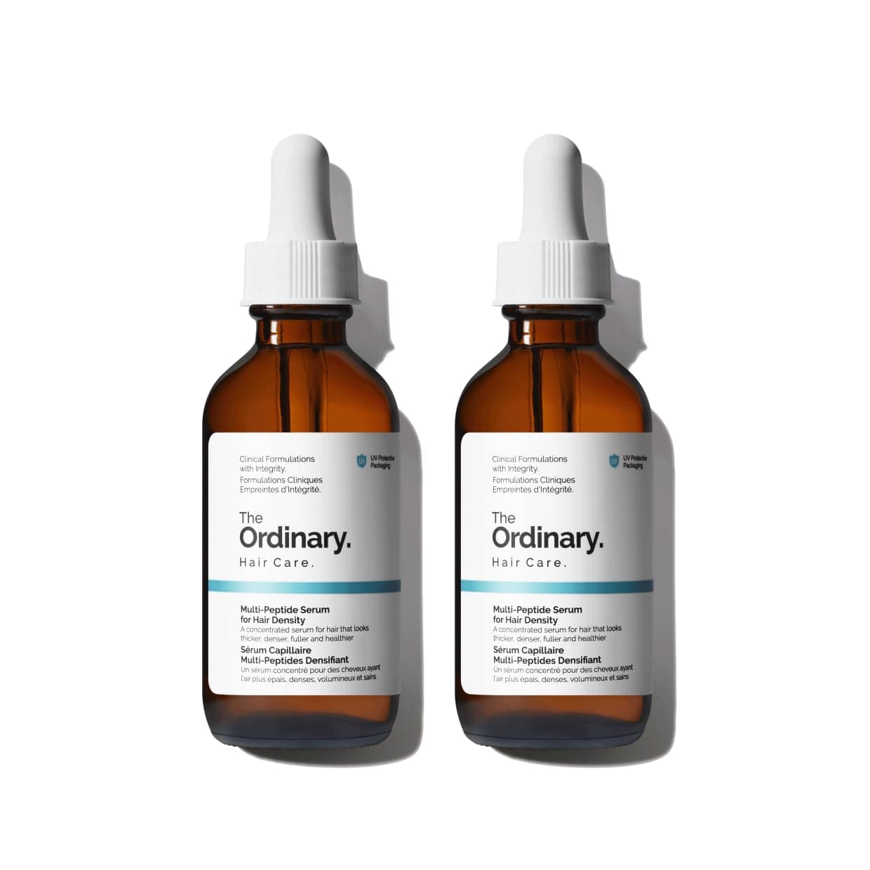 The Ordinary Multi-Peptide Serum for Hair Density, Peptide-Powered Formula for Thicker, Fuller Looking Hair, 60 ml (Pack of 2)