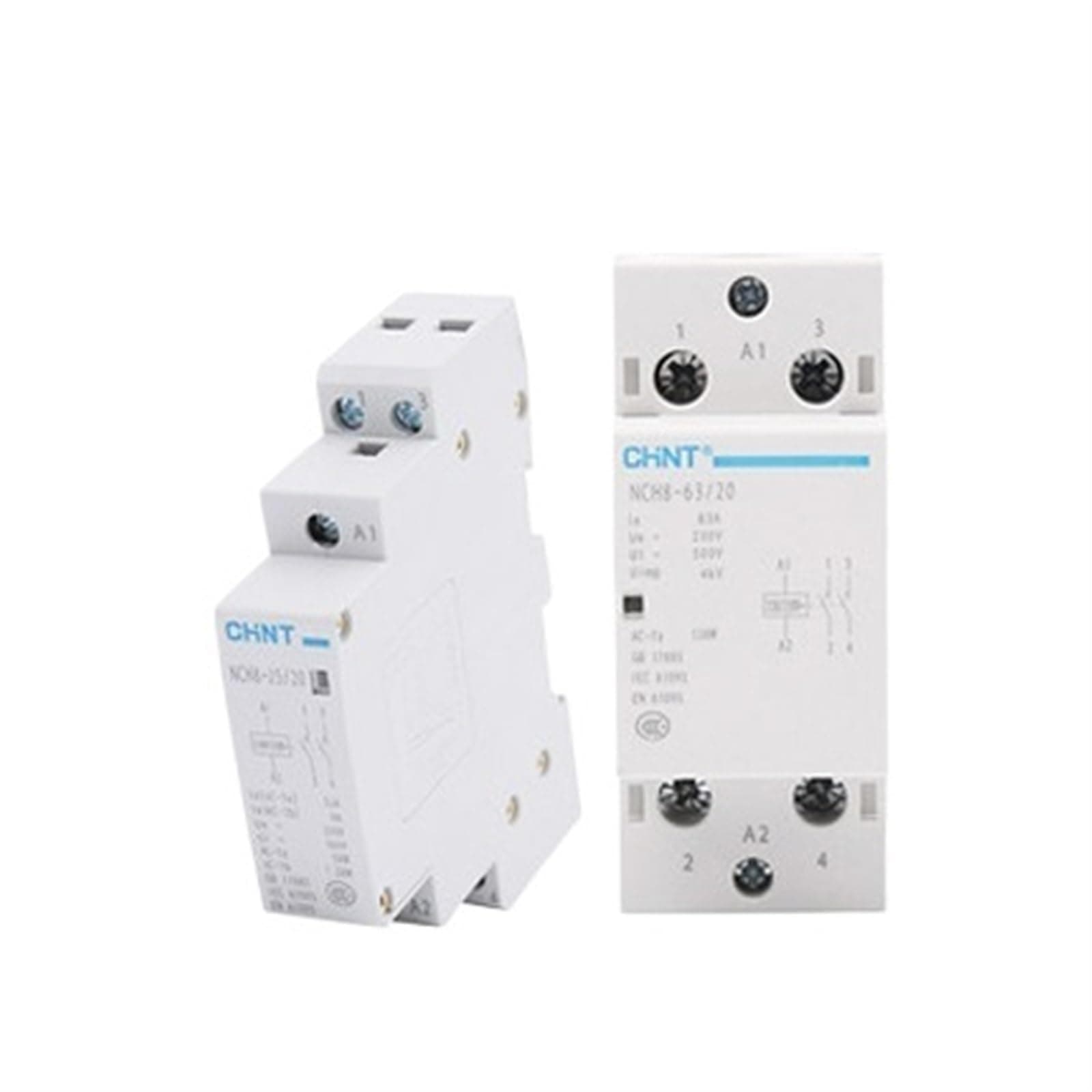JTBCMKT 1 x 220V AC Single Phase Mini Contactor, DIN Rail Type NCH8, NCH8-40/20, NCH8-20/20, NCH8-20/11, NCH8-25/11, NCH8-63/20(NCH8-40 20)