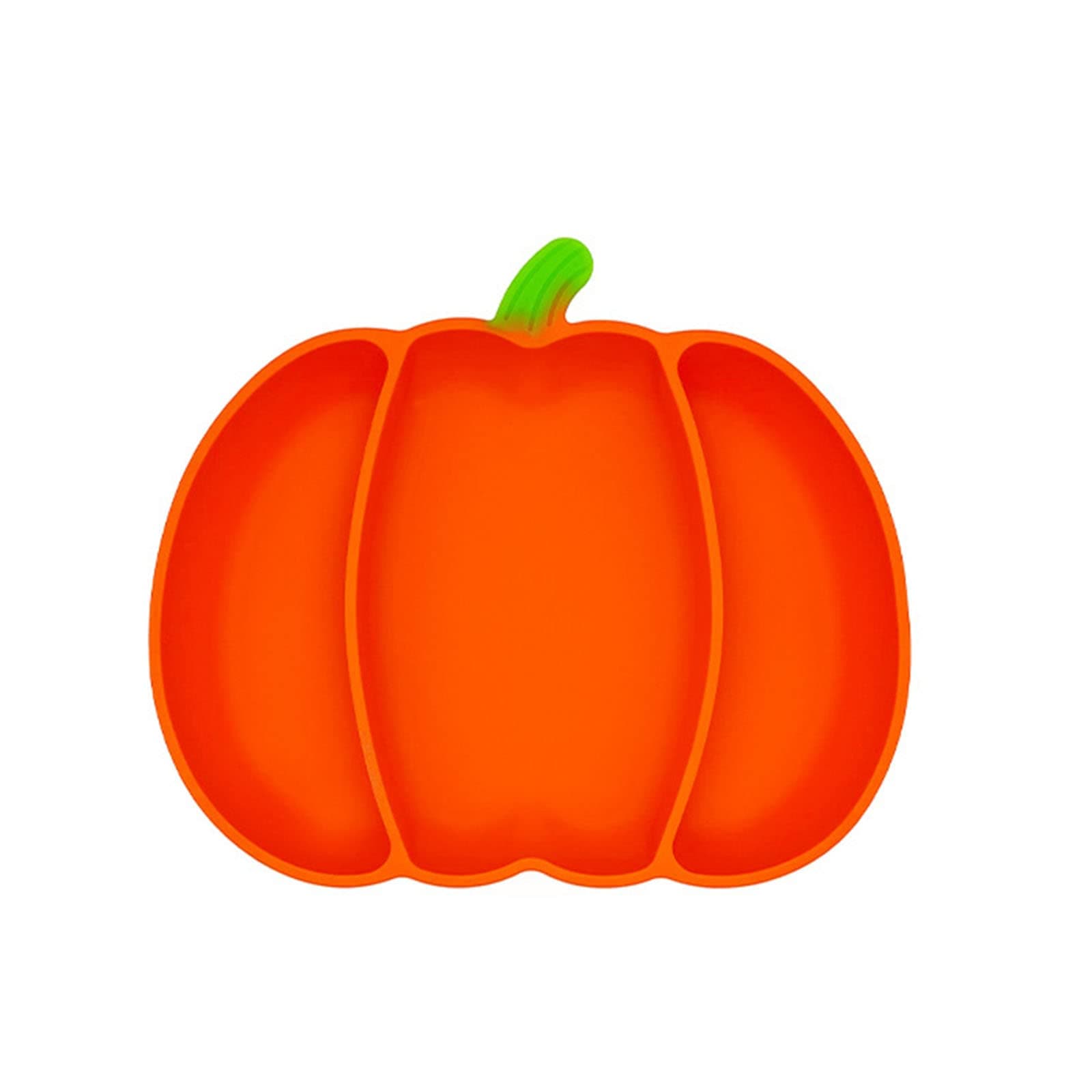 Silicone Suction Plate for Feeding Bowl Halloween Pumpkin Tableware Dishes Kitchenware Infant PlatesBa Suction Plate