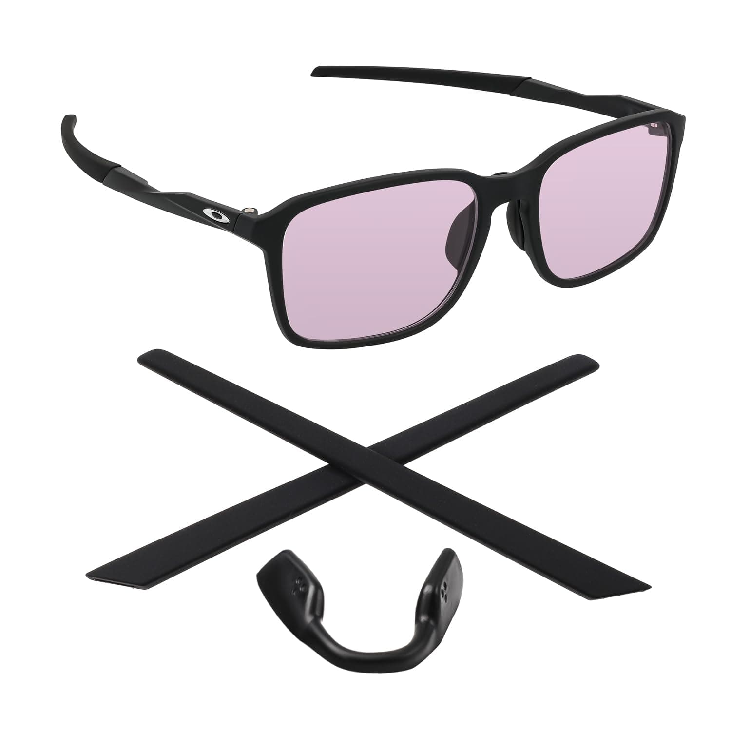 Biyxpiv Replacement Rubber Kits Earsocks High Bridge Fit Nose pads for Oakley Ingress OX8145D Eyeglasses - Rubber Kits